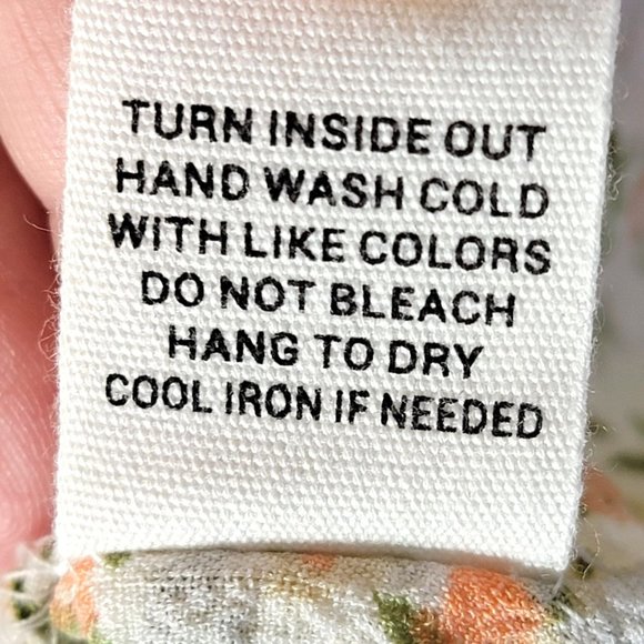 Mine Boho Crochet Flutter Sleeve Top sz M Delicate Floral Gathered Cottagecore - Picture 9 of 10